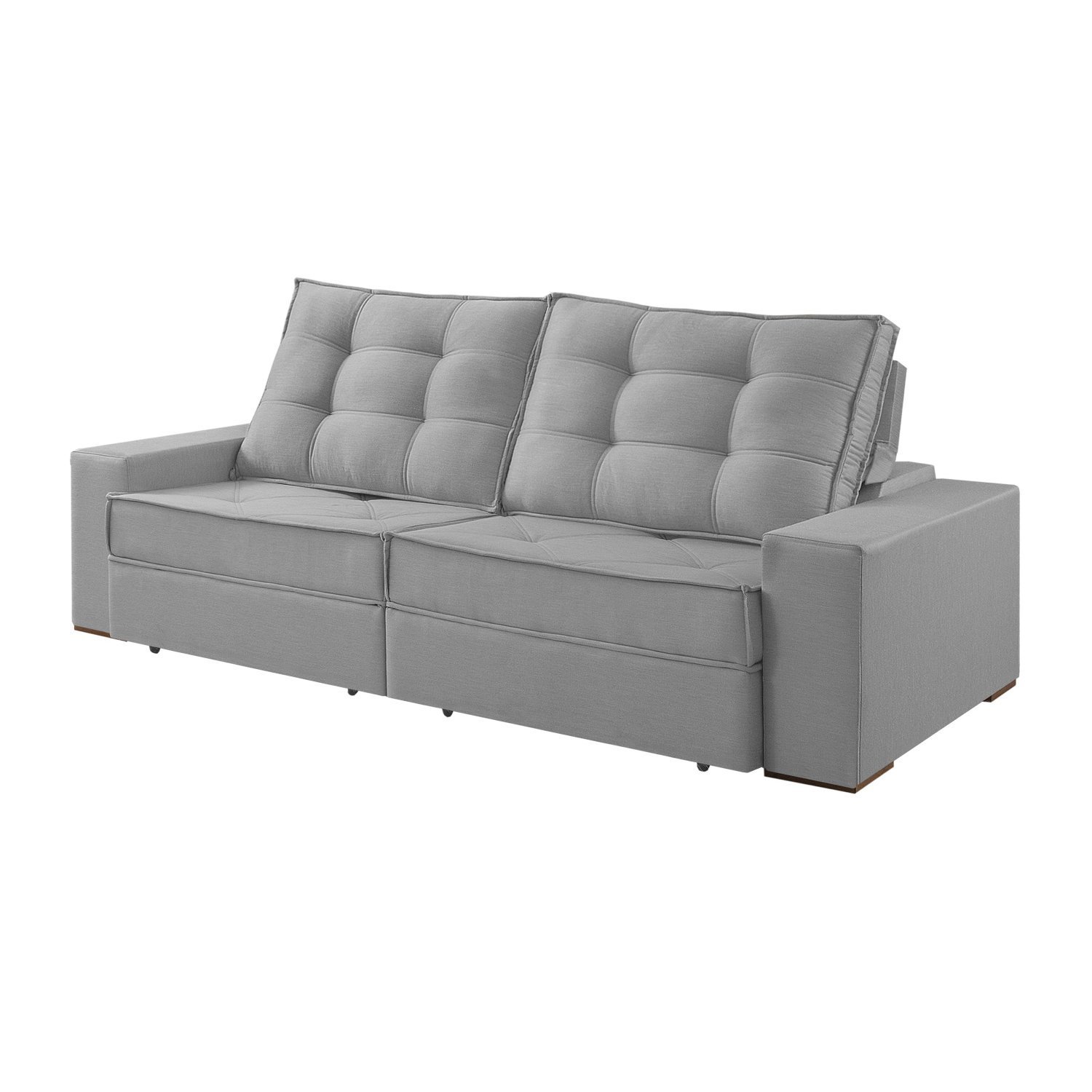 Sofá 3 Lugares 250cm Retrátil Reclinável Vicam Estofados MadeiraMadeira