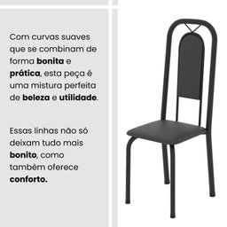 Conjunto de Mesa Tubular 120cm X 75cm Tampo Granito Ocre com 4 Cadeiras Lara - 9