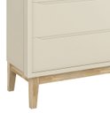 Ver imagem 3 de Cômoda Gaveteiro Classic New Areia Fosco com Natural - MoveisAqui