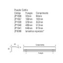 Ver imagem 2 de Puxador Sottile 32mm Branco Zen Design Zp1858.25
