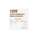 Ver imagem 3 de Facão simples para lateral e bandeira 1209 - Cromado