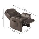 Ver imagem 4 de Poltrona do Papai Retrátil e Reclinável Confortável Modelo Premium para Descanso Courino Marrom