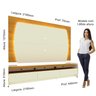 Rack com Painel para TV até 75 Polegadas com LED 220cm Sublime Gelius Móveis - 3