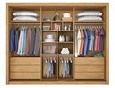 Ver imagem 2 de Guarda Roupa Casal 6 Gavetas com Espelho - Bragança-peroba/off White - Móveis Europa