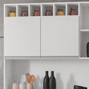 Ver imagem 6 de Kit Cozinha Compacta Alice 130cm Com 6 Portas e 1 Gaveta Branco - Desk Design