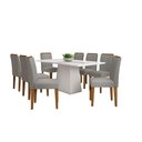 Ver imagem 2 de Conjunto Jasmin 1,80M com 8 Cadeiras Ana Th Móveis Off White I Ype I Wd25