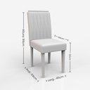 Ver imagem 6 de Conjunto Jasmin 1,80M com 8 Cadeiras Ana Th Móveis Off White I Ype I Wd25