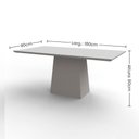 Ver imagem 4 de Conjunto Jasmin 1,80M com 8 Cadeiras Ana Th Móveis Off White I Ype I Wd25