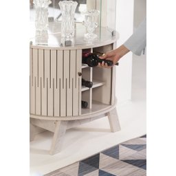 Cristaleira Adega Marina Naturale Off White - Madetec - 3