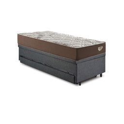 Bicama Box Baú com Linho Cinza 120x203 com Colchão Relax Adorabile Molas Ensacadas Ecoflex - 10