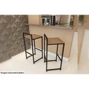 Ver imagem 2 de Banqueta de Cozinha Industrial Li024 1 Un Freijo/preto - Kappesberg