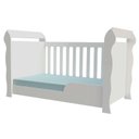 Ver imagem 4 de Berço Americano Lara e Cômoda Infantil Duda Branco Brilho com Colchão – Phoenix Baby