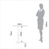Mesa Auxiliar Lateral Orgânica Oval 100% MDF 60cm - 4