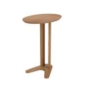 Ver imagem 2 de Mesa Auxiliar Lateral Orgânica Oval 100% MDF 60cm Marrom