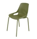 Ver imagem 1 de Cadeira Aproximação Interlocutor Fixa Beau Com 4 pés de Aço Tubular Verde Rhodes