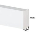 Ver imagem 2 de Rodameio Poliestireno 3cm Liso Branco 30003 Arquitech 2,4 Metros