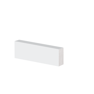 Rodameio Poliestireno 03cm Liso Branco 30003 Arquitech
