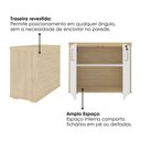Ver imagem 7 de Mesa de Reuniao Escritorio 205x91 cm e Balcao 2 Portas 90 cm Carvalho Branco Artany