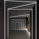 Ver imagem 2 de Perfil Alumínio Embutir Led Gesso Marcenaria Slim Preto 1m Woodglass Embutir preto 1m