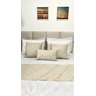 Peseira 240x50cm- Tecido Linho Off White cama Queen - 2