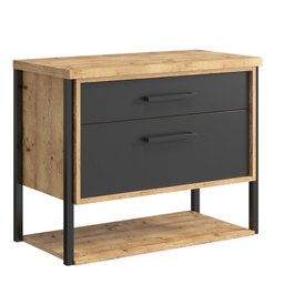 Gabinete Suspenso para Banheiro 80cm 2 Gavetas Isabela  - 2