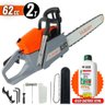 Motosserra Profissional á Gasolina Vulcan VS620 2 Tempos 62cc 4HP + Óleo Castrol Stihl 2T - 1