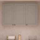 Ver imagem 7 de Cozinha Completa Modulada 6 Peças 100% MDF Iluminata Cinza/Branco/Fendi
