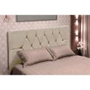 Ver imagem 2 de Cabeceira Cama Box Estofada Solteiro 90cm Geovana Suede Bege
