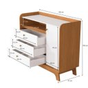 Ver imagem 7 de Conjunto Quarto Infantil 3 Peças Guarda Roupa e 2 Cômodas Kappesberg