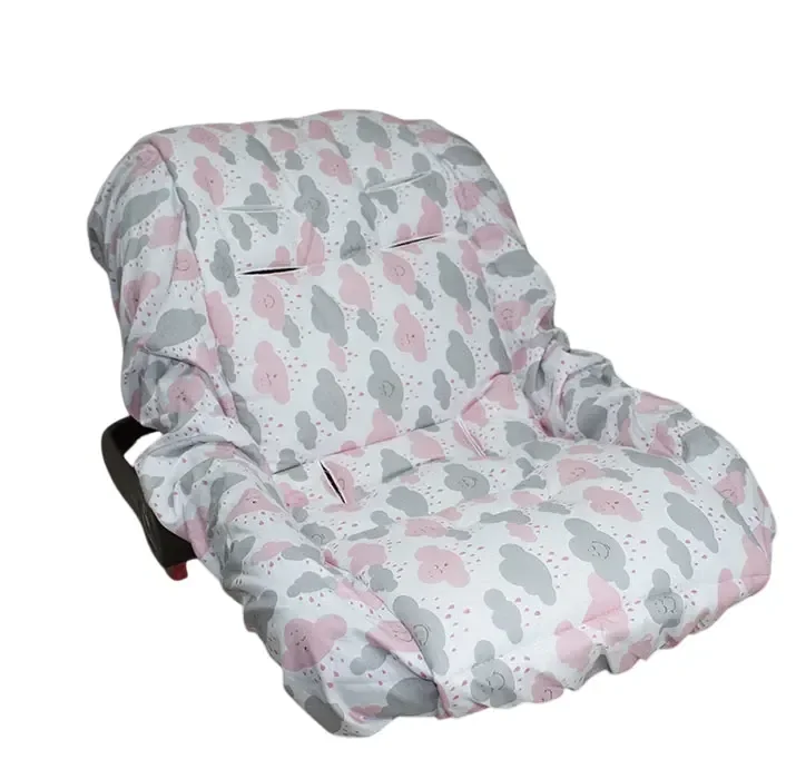 Capa de Bebê Conforto Tr - Nuvem Rosa