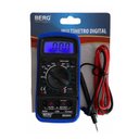 Ver imagem 2 de Multímetro Digital Berg 6820010 Azul e Preto Profissional Visor Digital Iluminado com Bip Corneta
