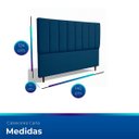 Ver imagem 5 de Cabeceira Estofada Moderna e Elegante para Cama de Casal 140 Carla Linho