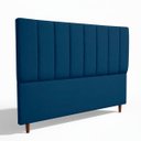 Ver imagem 4 de Cabeceira Estofada Moderna e Elegante para Cama de Casal 140 Carla Linho