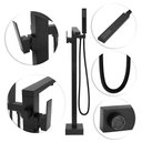 Ver imagem 4 de Misturador Monocomando De Piso Para Banheira Quadrado Preto