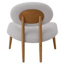 Ver mais imagens de Poltrona Decorativa Yves Base Madeira Castanho Cinza Claro - Nexta Casa