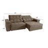 Sofá 2 Lugares Retrátil Reclinável 230cm com Molas Astro Icea New - 3