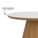 Ver imagem 4 de Mesa de Centro Hexagonal 100% MDF 70cm Marrom