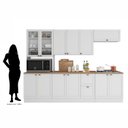 Ver imagem 4 de Cozinha Completa Modulada 12 Portas 2 Gavetas 1 Nicho para Forno Poliman Móveis Branco