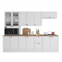 Ver imagem 2 de Cozinha Completa Modulada 12 Portas 2 Gavetas 1 Nicho para Forno Poliman Móveis Branco