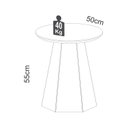 Ver imagem 3 de Mesa Lateral 50cm Base Hexagonal 94036000 Marrom