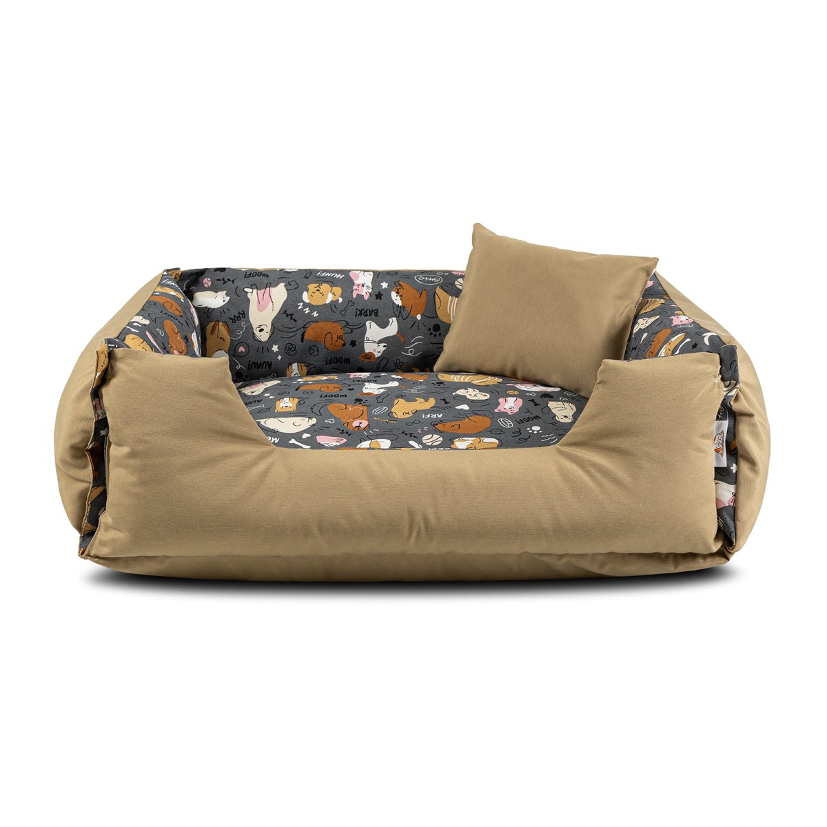 Cama de Cachorro Impermeável Dupla Face Lola 55x40 Aumigos Fendi - 3