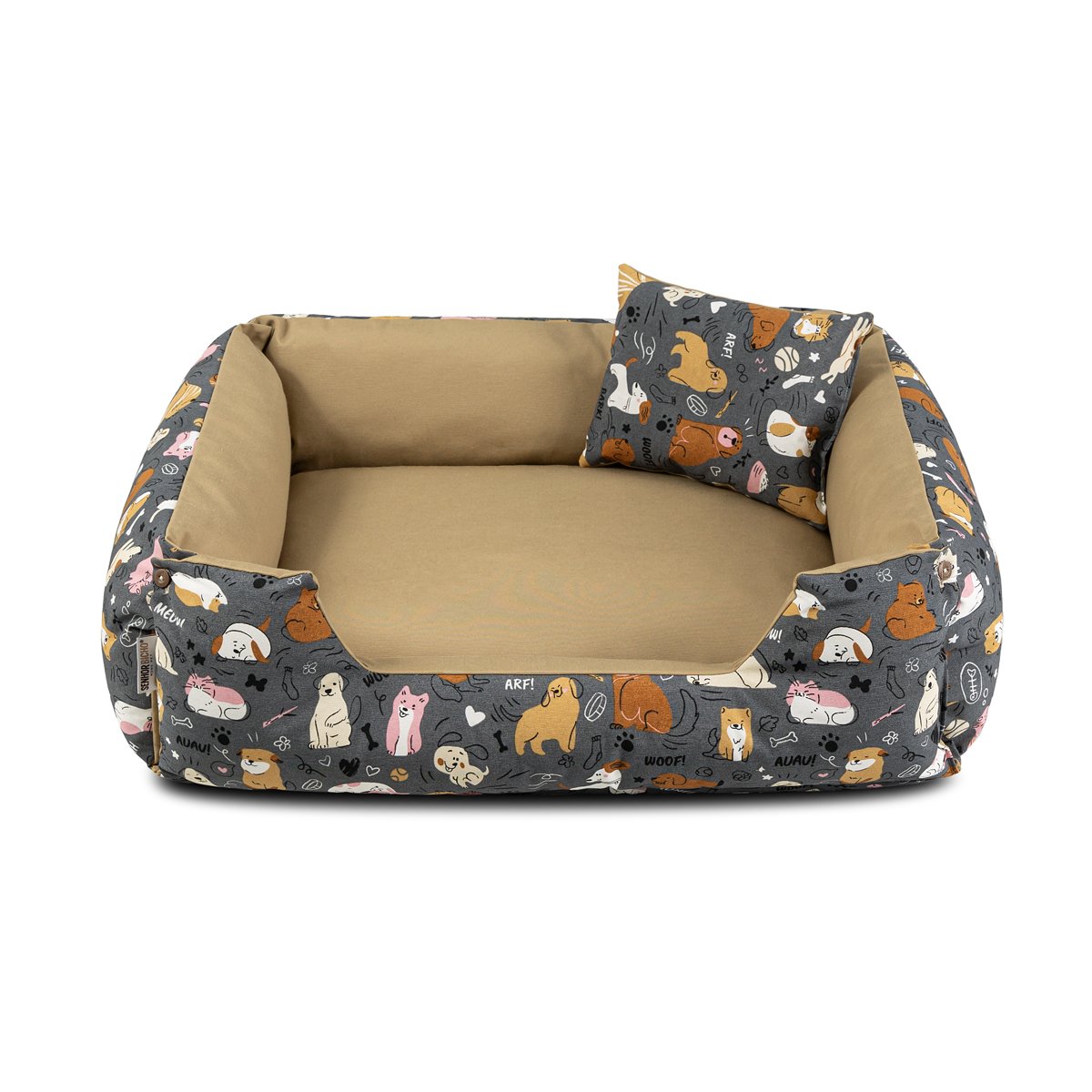 Cama de Cachorro Impermeável Dupla Face Lola 55x40 Aumigos Fendi - 5