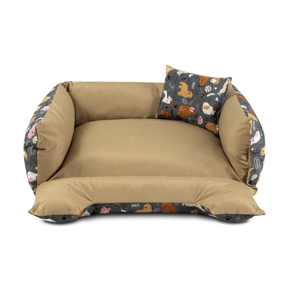 Cama de Cachorro Impermeável Dupla Face Lola 55x40 Aumigos Fendi - 7