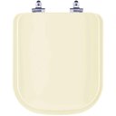 Ver imagem 1 de Tampa de Vaso Sanitário com Amortecedor Quadra Creme (Bege) para bacia Deca