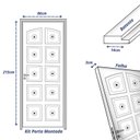 Ver imagem 4 de Kit Porta de Madeira Maciça Torneada Eucalipto 215x87cm Batente 14cm Uniportas Abertura Direita
