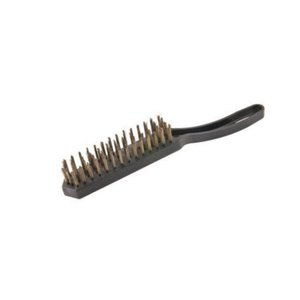Escova manual aço 5 fileiras cabo plástico Vonder