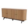 Buffet Aparador com Canto Arredondado 4 portas 100% MDF - 2