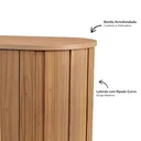 Ver imagem 4 de Buffet Aparador Curvo com Canto Arredondado 180cm 4 Portas 100% MDF