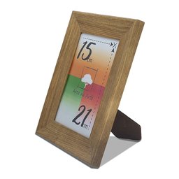 Porta-retratos Kit 10 Quadros Molduras Borda 4cm com Vidro - Moldura Larga Madeira Clara - 4