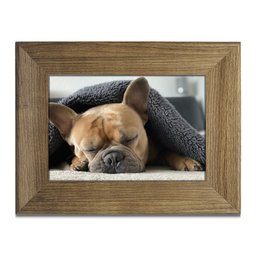 Porta-retratos Kit 10 Quadros Molduras Borda 4cm com Vidro - Moldura Larga Madeira Clara - 3